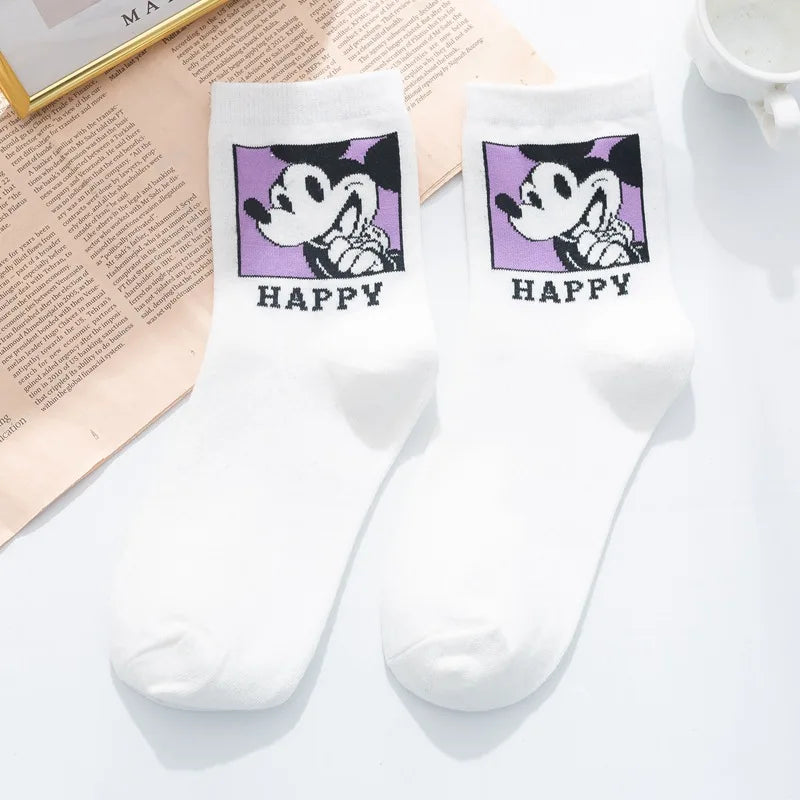 1 Pair Disney Women Socks Female Korean