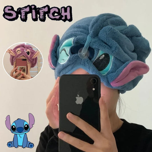 Serviette Séchage Cheveux Disney Stitch – Coral Velvet
