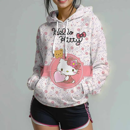 Sweat à Capuche Hello Kitty pour Femmes