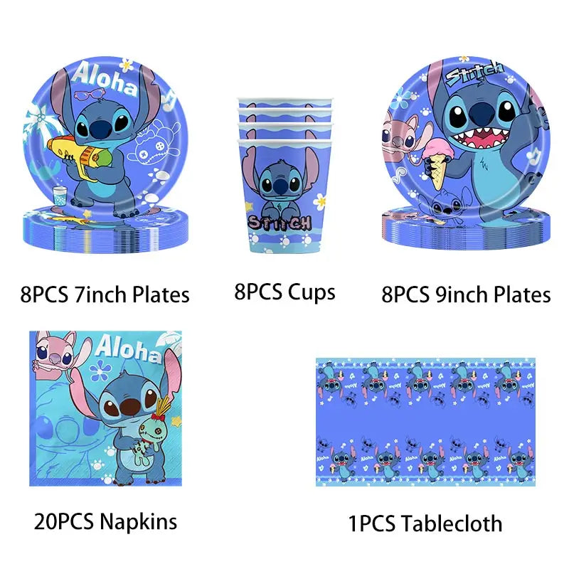 Décorations et Tableware d'Aniverssaire - Lilo &  Stitch