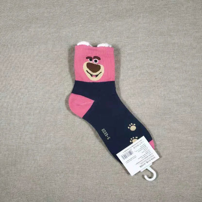 1 Pair Disney Women Socks Female Korean