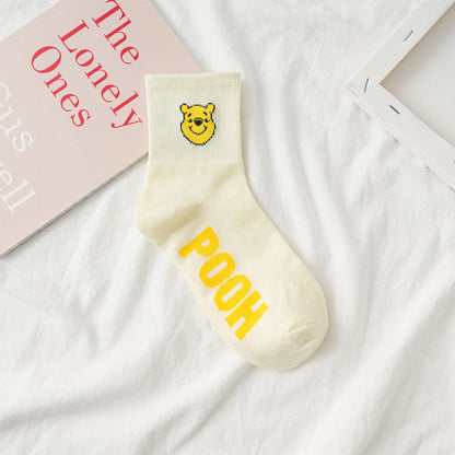 1 Pair Disney Women Socks Female Korean