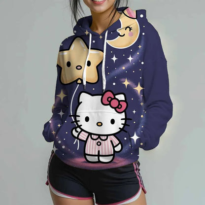 Sweat à Capuche Hello Kitty pour Femmes