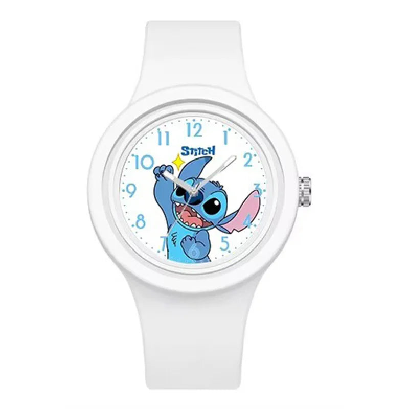 Disney Anime Stitch Watch Kawaii Lilo & Stitch Children Watches Sports Silicone Watch Cartoon Stitch Watch Kids Toy Gifts