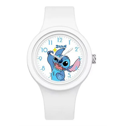 Disney Anime Stitch Watch Kawaii Lilo & Stitch Children Watches Sports Silicone Watch Cartoon Stitch Watch Kids Toy Gifts