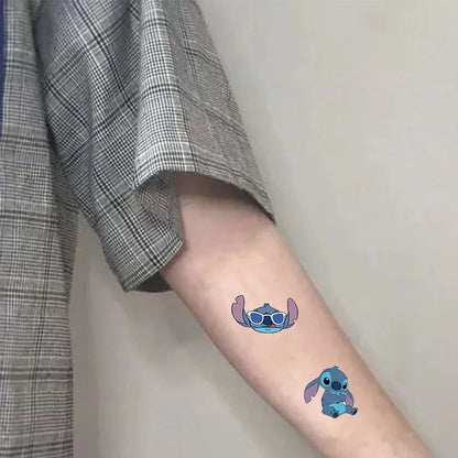 10 Tatouages Temporaires Stitch