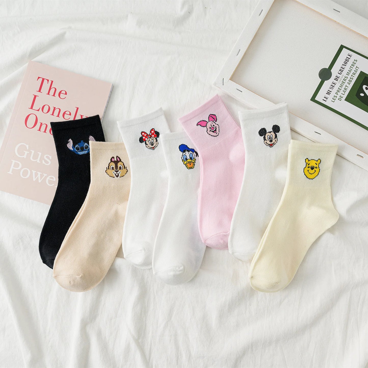 1 Pair Disney Women Socks Female Korean