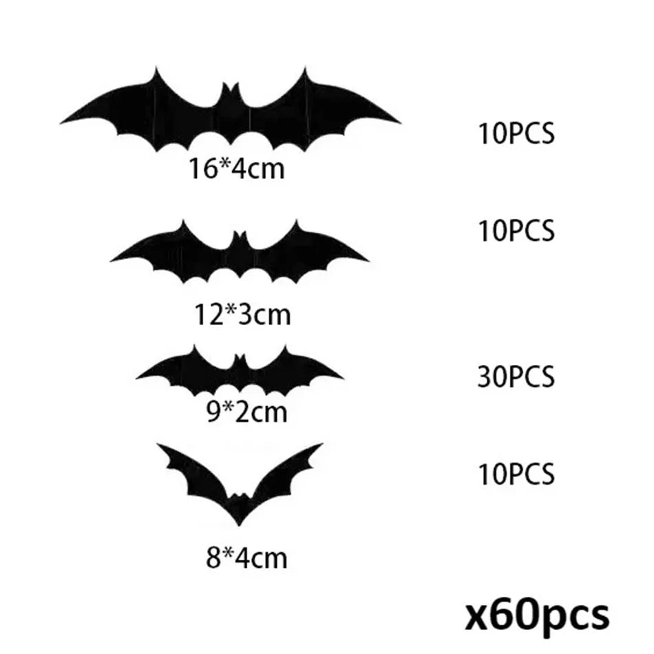 Décorations Halloween Chauves-Souris 3D