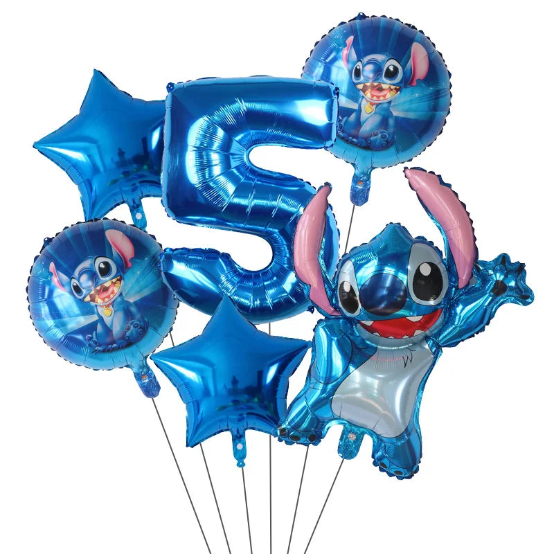 Ballons d'anniverssaire Disney Lilo & Stitch 6pcs