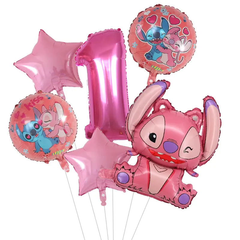 Ballons d'anniverssaire Disney Lilo & Stitch 6pcs