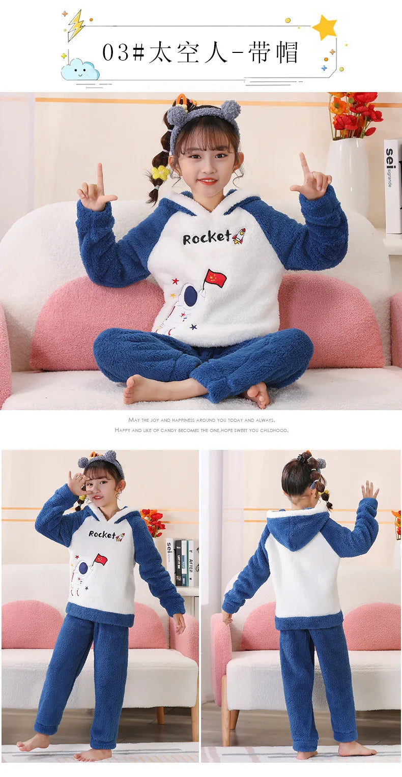 Pyjama Flanelle Hiver – Fille & Garçon