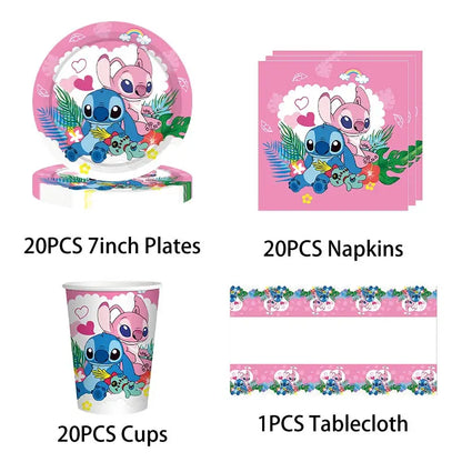 Décorations et Tableware d'Aniverssaire - Lilo &  Stitch