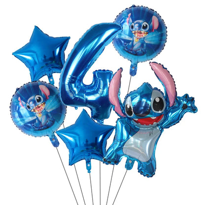 Ballons d'anniverssaire Disney Lilo & Stitch 6pcs