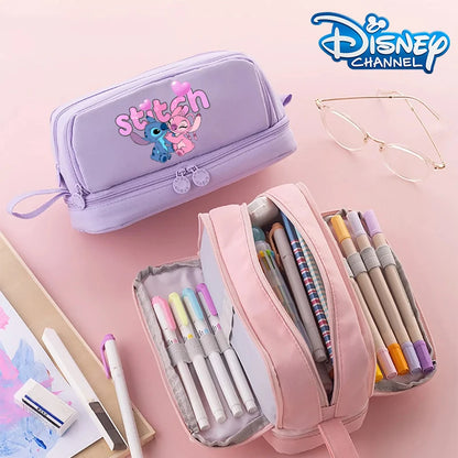 STITCH Large Capacity Stationery Case Durable Oxford Cloth Pencil