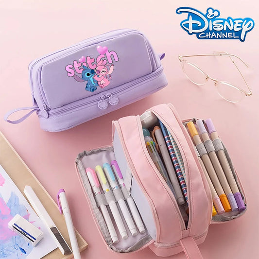 STITCH Large Capacity Stationery Case Durable Oxford Cloth Pencil
