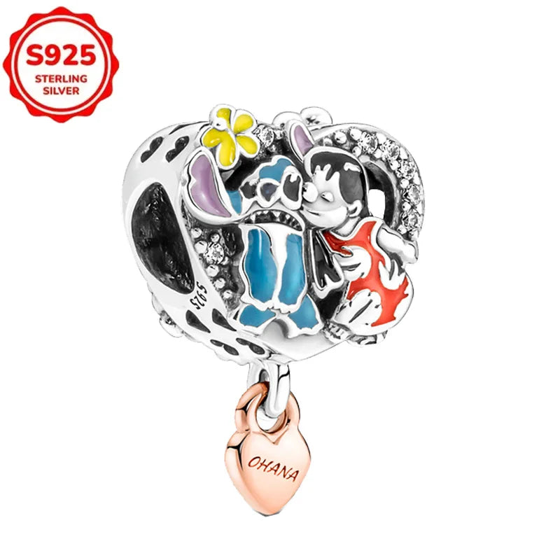 Bijoux Disney Stitch – Collier & Boucles d’Oreilles Argent