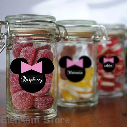 12 Stickers Minnie Mouse pour Fête