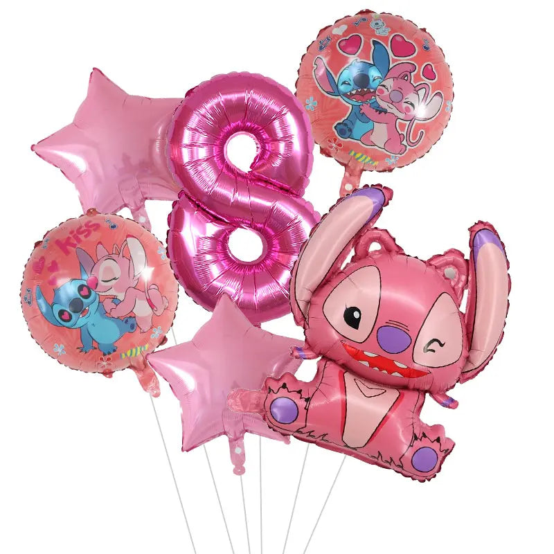 Ballons d'anniverssaire Disney Lilo & Stitch 6pcs