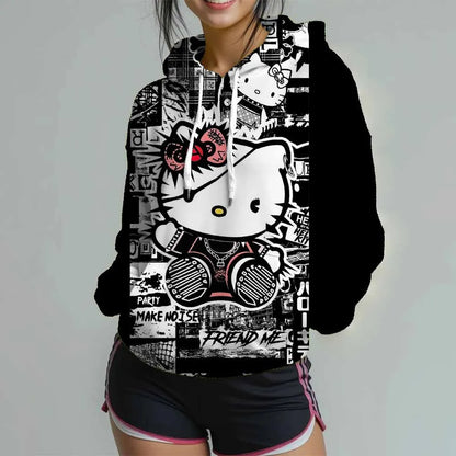 Sweat à Capuche Hello Kitty pour Femmes
