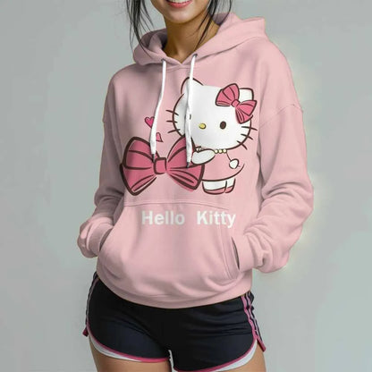 Sweat à Capuche Hello Kitty pour Femmes