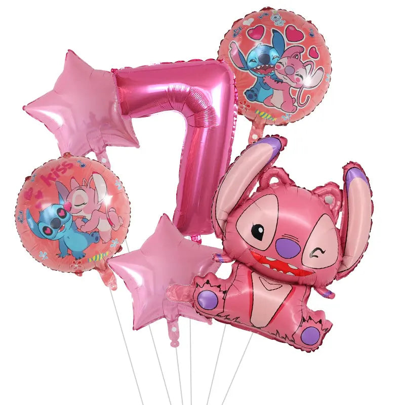 Ballons d'anniverssaire Disney Lilo & Stitch 6pcs