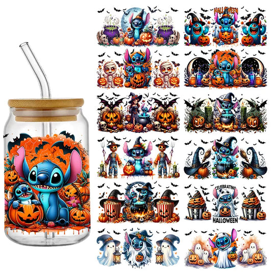 Sticker Disney Halloween Stitch pour Tasse