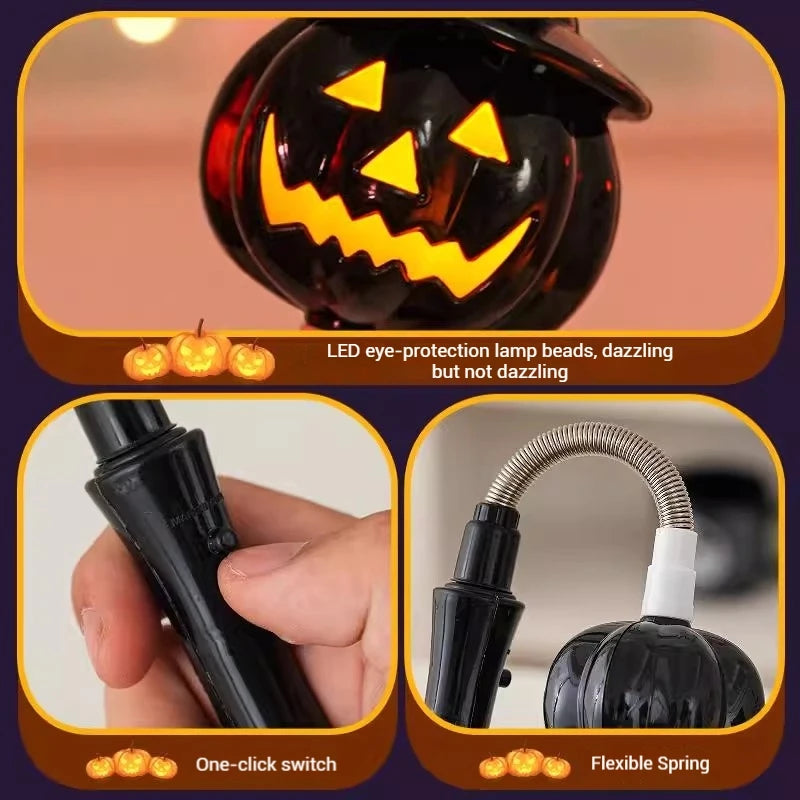 Bâton Secoueur Citrouille Lumineux Halloween